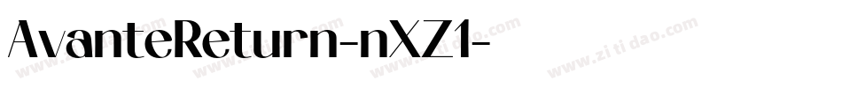 AvanteReturn-nXZ1字体转换
