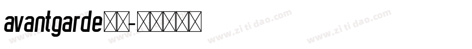 avantgarde字体字体转换