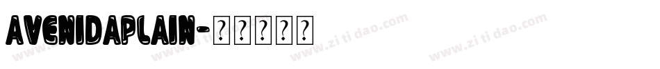AvenidaPlain字体转换