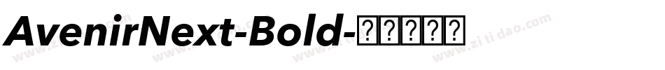 AvenirNext-Bold字体转换 AvenirNext-Bold字体转换