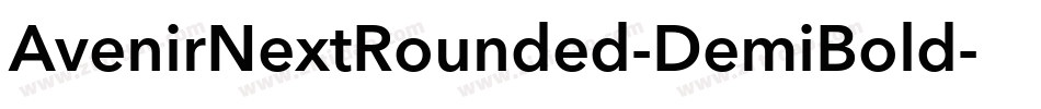 AvenirNextRounded-DemiBold字体转换 AvenirNextRounded-DemiBold字体转换