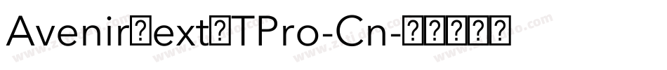 AvenirNextLTPro-Cn字体转换