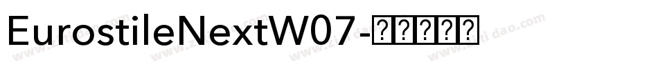 EurostileNextW07字体转换