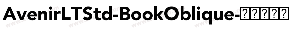 AvenirLTStd-BookOblique字体转换