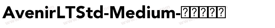 AvenirLTStd-Medium字体转换