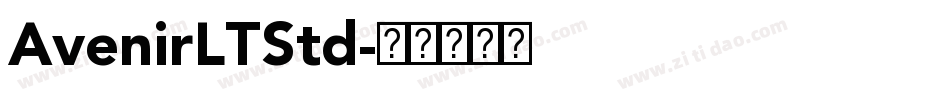 AvenirLTStd字体转换