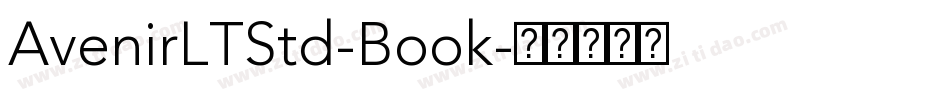 AvenirLTStd-Book字体转换
