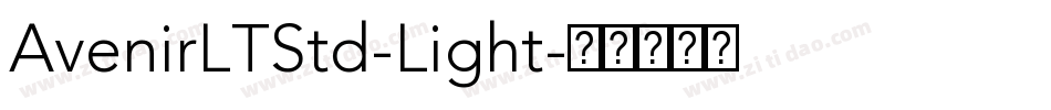 AvenirLTStd-Light字体转换