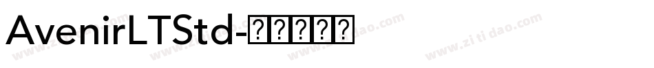 AvenirLTStd字体转换
