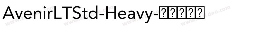 AvenirLTStd-Heavy字体转换