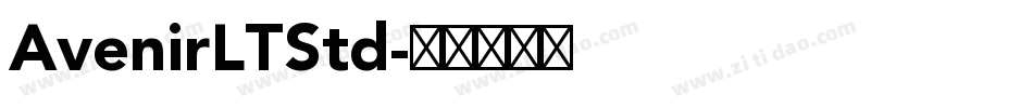 AvenirLTStd字体转换