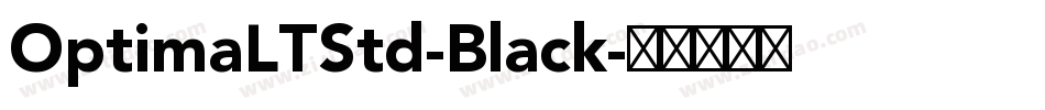 OptimaLTStd-Black字体转换