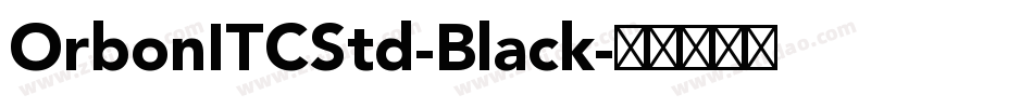 OrbonITCStd-Black字体转换