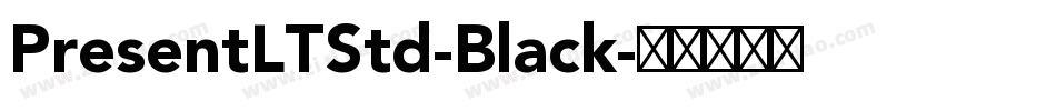 PresentLTStd-Black字体转换