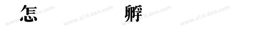枫特字体转换