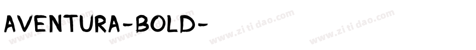 Aventura-Bold字体转换