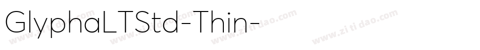 GlyphaLTStd-Thin字体转换