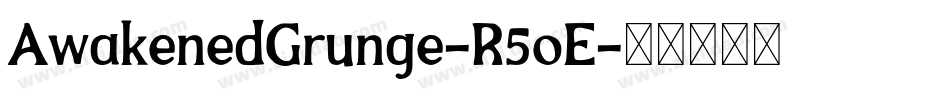 AwakenedGrunge-R5oE字体转换