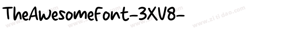 TheAwesomeFont-3XV8字体转换