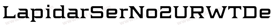 LapidarSerNo2URWTDemBol字体转换