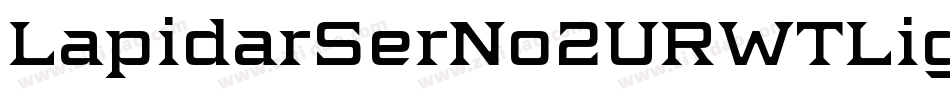 LapidarSerNo2URWTLig字体转换