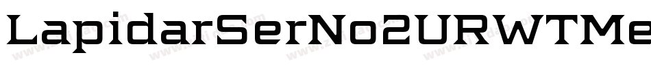 LapidarSerNo2URWTMed字体转换