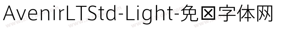 AvenirLTStd-Light字体转换