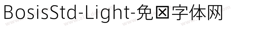 BosisStd-Light字体转换