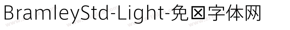 BramleyStd-Light字体转换