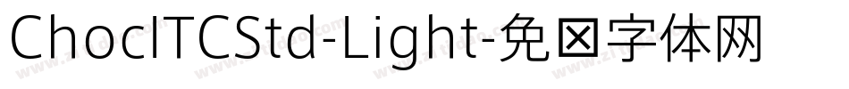 ChocITCStd-Light字体转换
