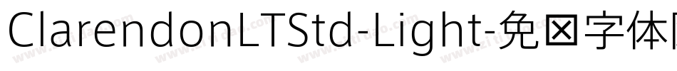 ClarendonLTStd-Light字体转换