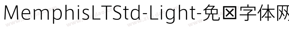 MemphisLTStd-Light字体转换