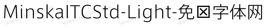 MinskaITCStd-Light字体转换