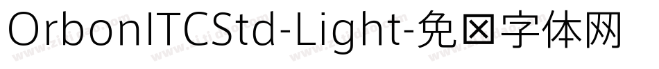 OrbonITCStd-Light字体转换