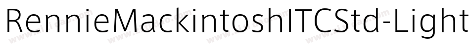 RennieMackintoshITCStd-Light字体转换