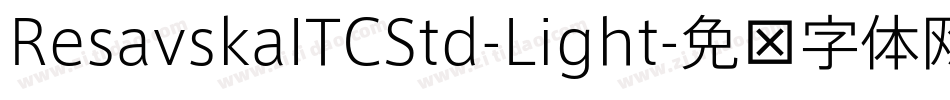 ResavskaITCStd-Light字体转换