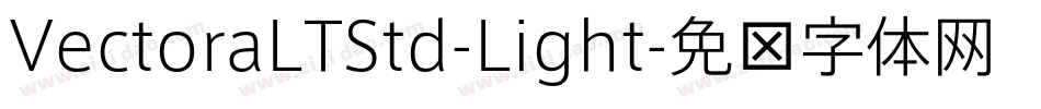 VectoraLTStd-Light字体转换