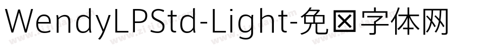 WendyLPStd-Light字体转换