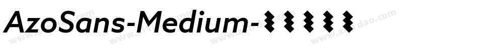 AzoSans-Medium字体转换