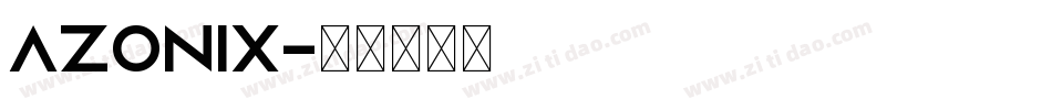 Azonix字体转换
