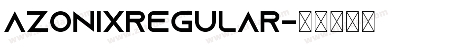 AzonixRegular字体转换