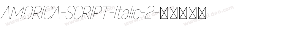 AMORICA-SCRIPT-Italic-2字体转换