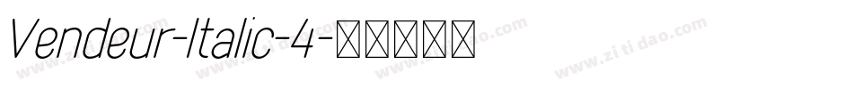 Vendeur-Italic-4字体转换