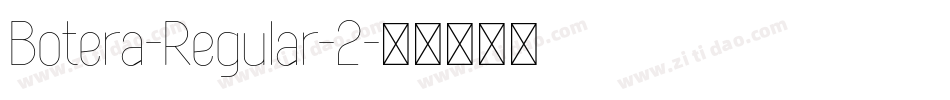 Botera-Regular-2字体转换