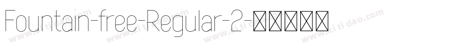 Fountain-free-Regular-2字体转换