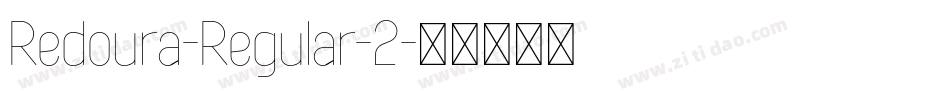 Redoura-Regular-2字体转换