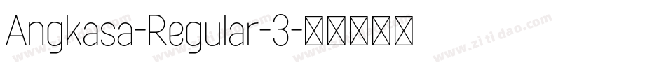 Angkasa-Regular-3字体转换