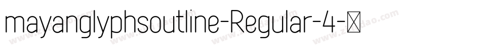 mayanglyphsoutline-Regular-4字体转换