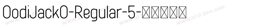 OodiJackO-Regular-5字体转换