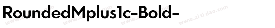 RoundedMplus1c-Bold字体转换